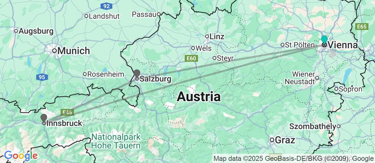 Map of Ciudades de cuento en los Alpes autoguiado