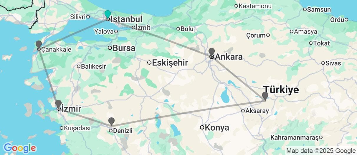 Map of Tesoros de Anatolia  