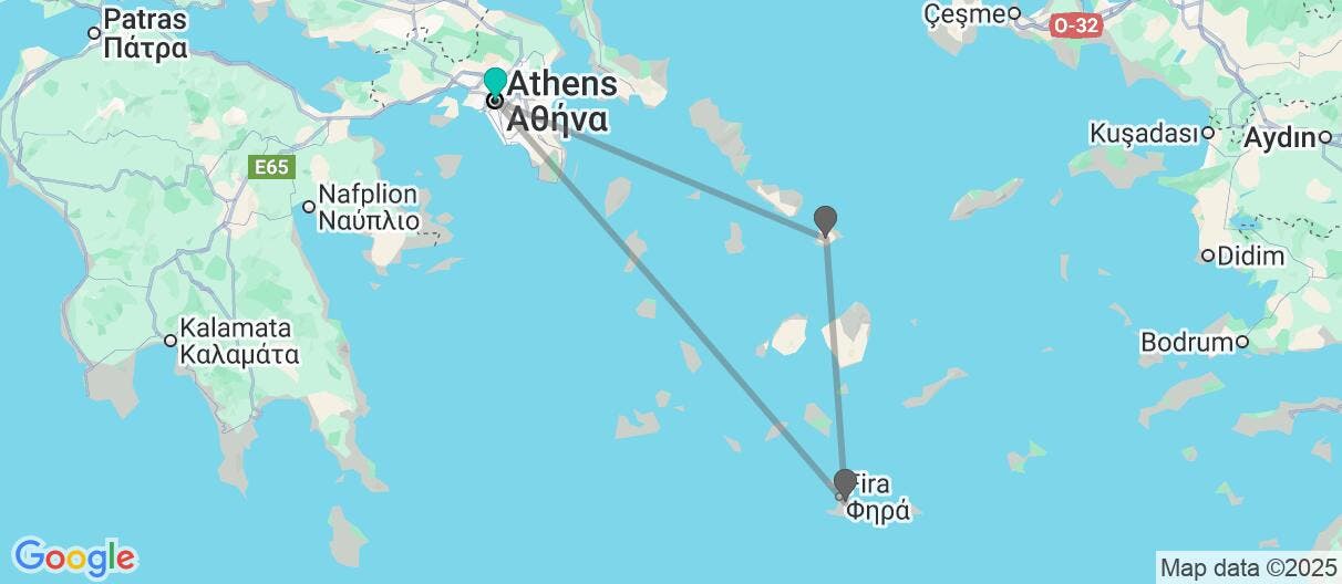 Map of Atenas & Escapada a las Islas Cícladas