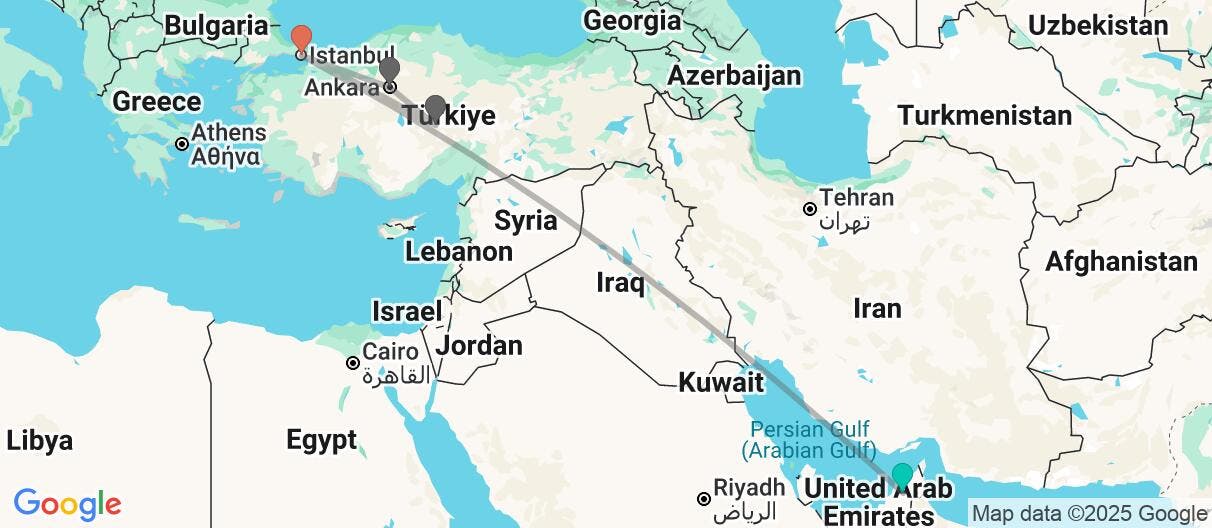 Map of Ciudad emiratí y tesoros de Anatolia