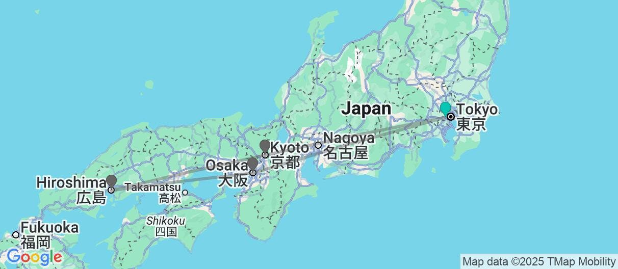 Map of Aventura japonesa independiente